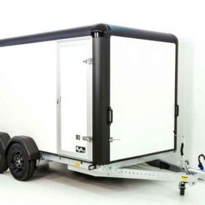 Henra Kofferanhänger Boxvan black H:220cm 2,7t|Rampe Türe